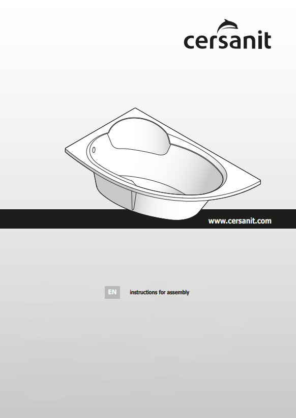 cersanit S906-004 Acrylic Bathtub Instruction Manual