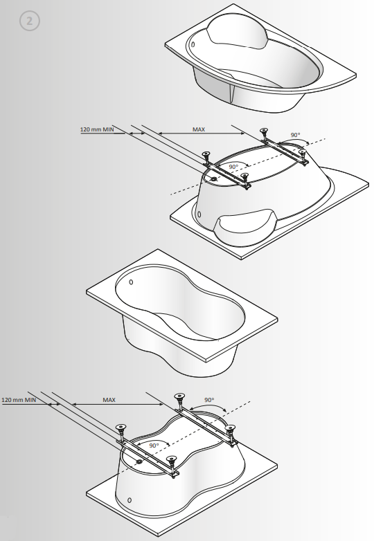 cersanit S906-004 Acrylic Bathtub figure 2.1