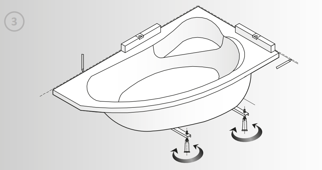 cersanit S906-004 Acrylic Bathtub figure 3