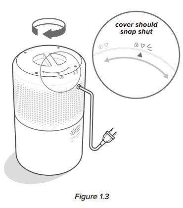levoit Core 300S Smart True HEPA Air Purifier User Manual - Figure 1.3