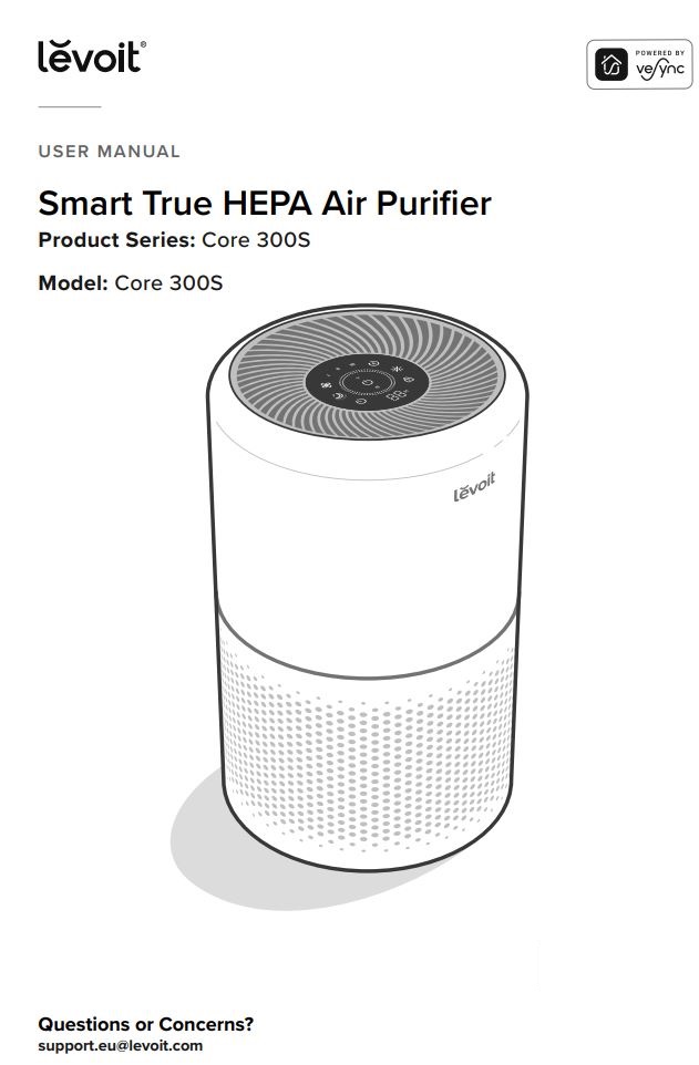 levoit Core 300S Smart True HEPA Air Purifier User Manual