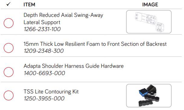 spex Adapta Back Support - SELECT UPGRADES & ACCESSORIES