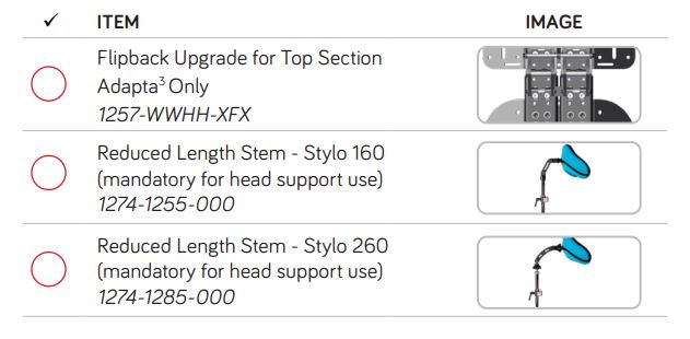 spex Adapta Back Support - SELECT UPGRADES - FOR ADAPTA3 ONLY