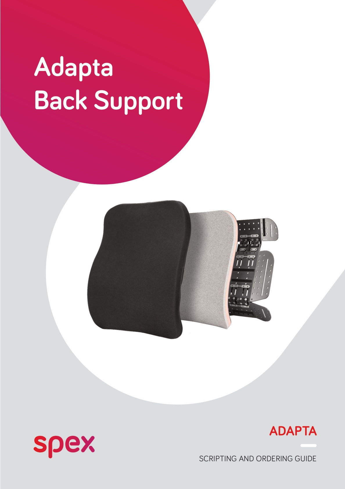 spex Adapta Back Support User Guide