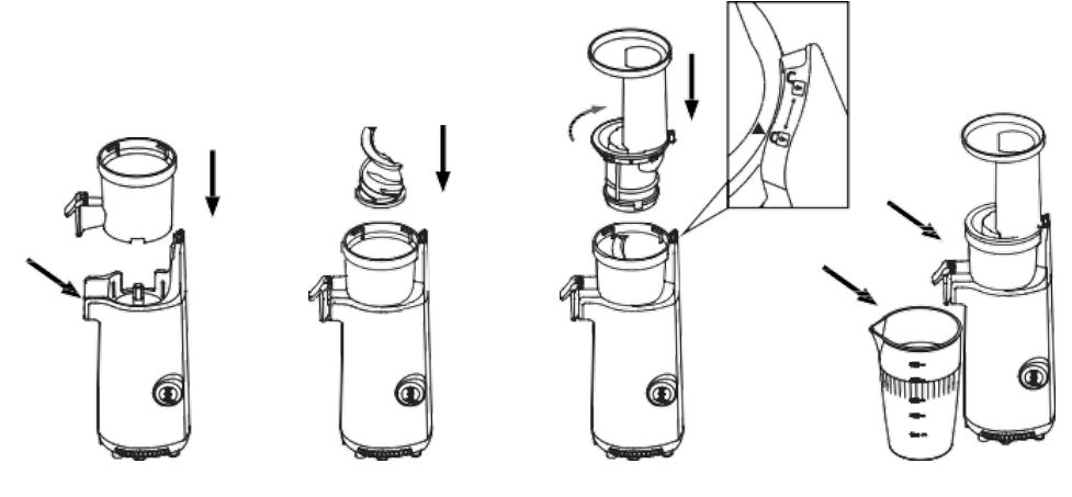 teesa TSA3233 Slow Juicer - ASSEMBLY