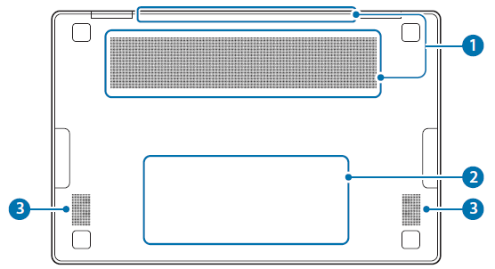 Galaxy Book2 Pro 360 NP950QEDA Bottom view