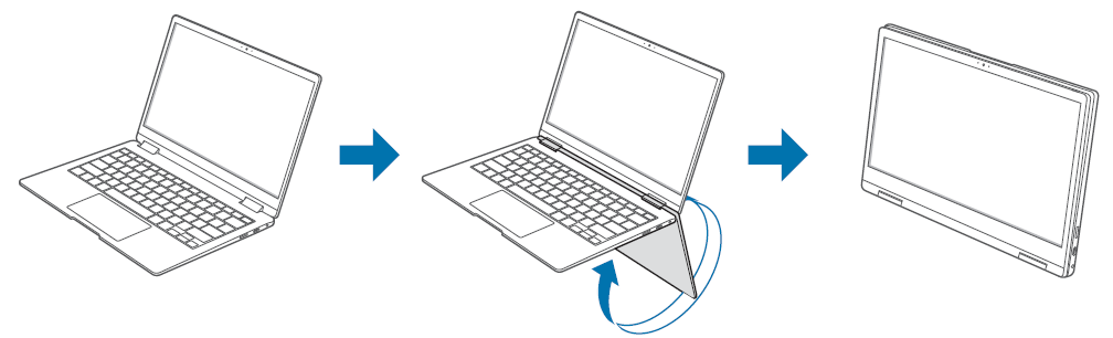 Galaxy Book2 Pro 360 NP950QEDA Using the computer as a tablet