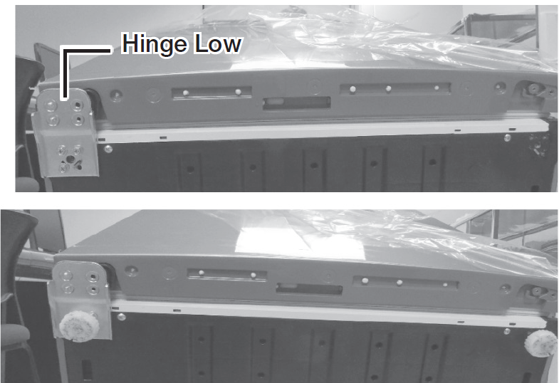 Samsung Bottom Freezer Refrigerator RB10FSR4ESR Assemble the Hinge Low