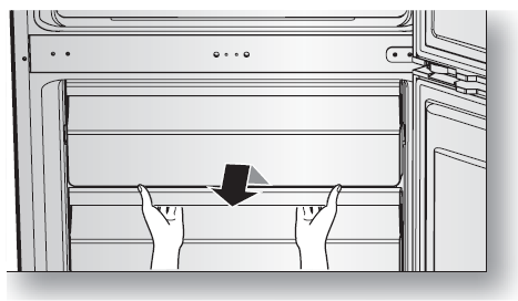 Samsung Bottom Freezer Refrigerator RB10FSR4ESR Drawers