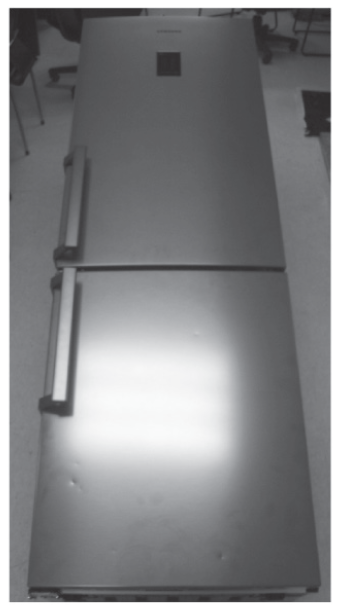 Samsung Bottom Freezer Refrigerator RB10FSR4ESR Remove the screw on the bottom right side of the Fridge and Freezer