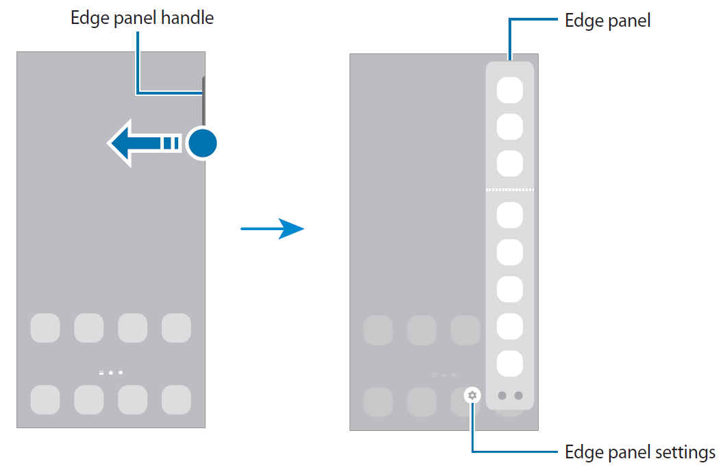 Samsung Galaxy Z Flip4 SM-F721B Edge panel