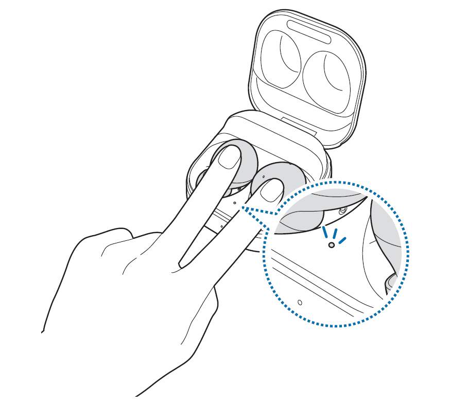 Samsung Galaxy Buds2 SM-R177 Connecting the earbuds to a Samsung mobile device for the first time figure 2