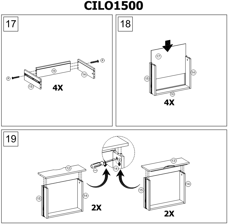 AVS CB1500SOW 1500mm Cubit TV Cabinet in White Oak = making process