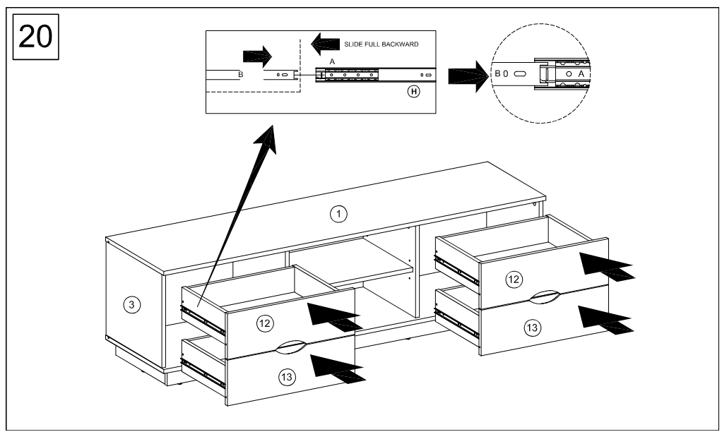 AVS CB1500SOW 1500mm Cubit TV Cabinet in White Oak = making process