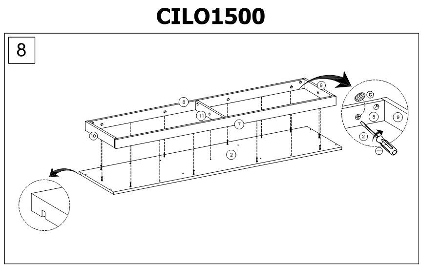 AVS CB1500SOW 1500mm Cubit TV Cabinet in White Oak = making process