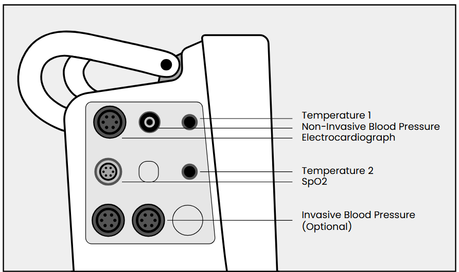 CardioTech GT-12 Patient Monitor Quick start guide = Connecting Accessories