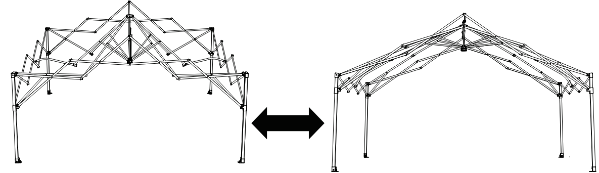 EAGLE PEAK 10×10 ft Pop Up Greenhouse with Gable Roof = OPEN THE FRAME