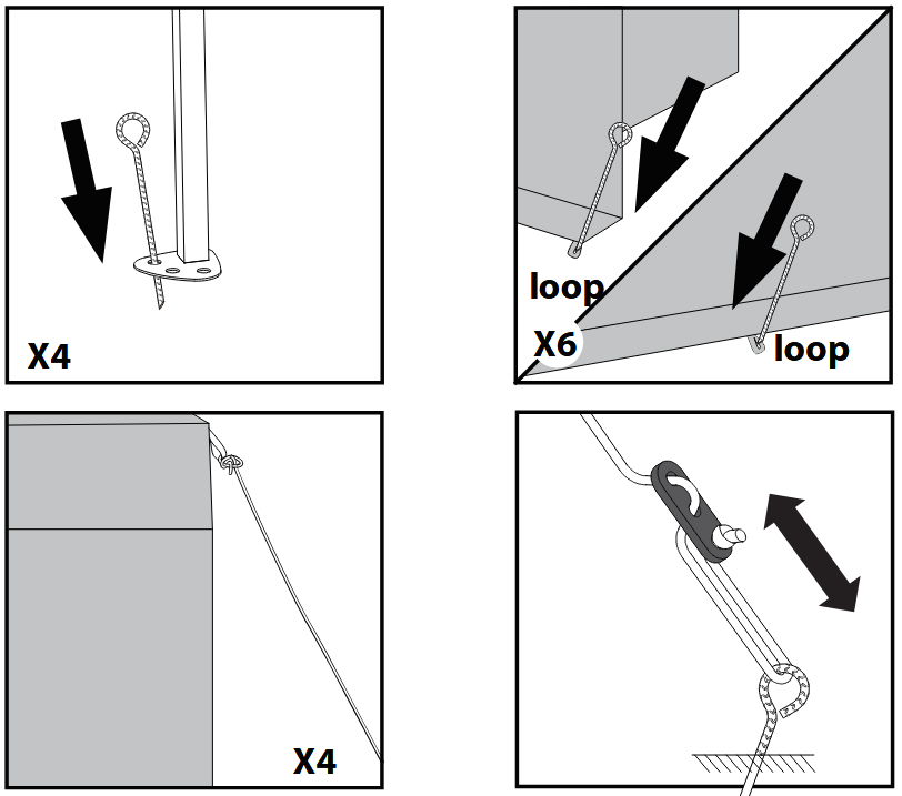 EAGLE PEAK 10×10 ft Pop Up Greenhouse with Gable Roof = SECURE THE GREENHOUSE IN PLACE