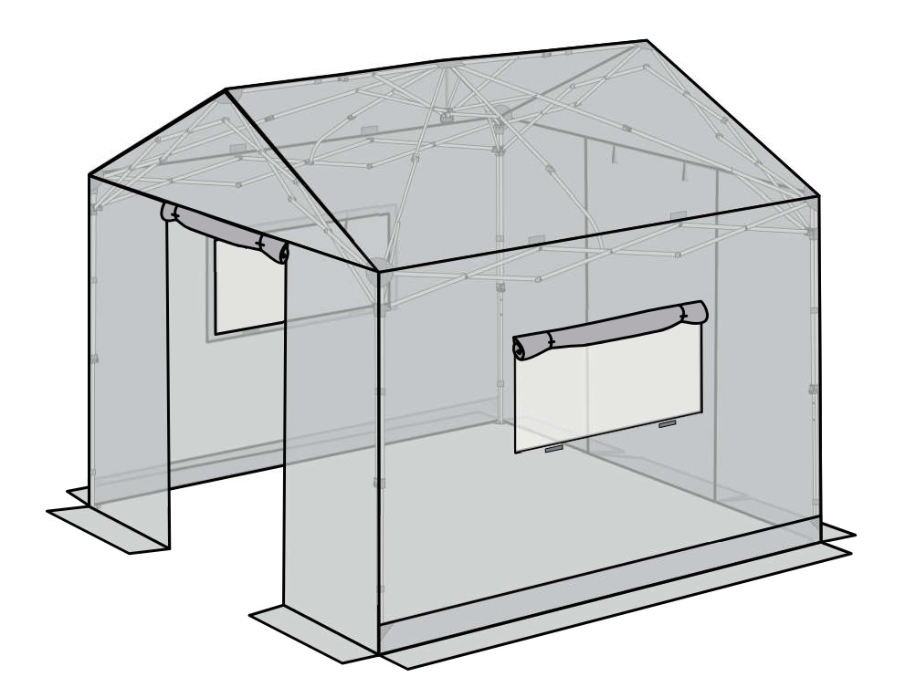 EAGLE PEAK 10×10 ft Pop Up Greenhouse with Gable Roof = overview