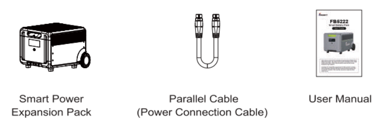 FOSSiBOT FB5222 Smart Battery Pack- Packing List