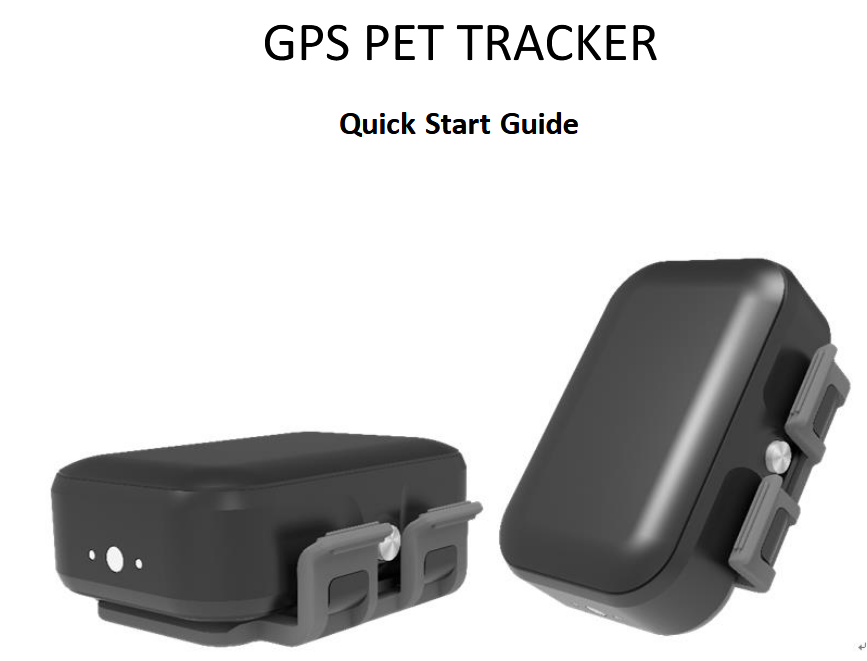 GPS PET TRACKER = front page