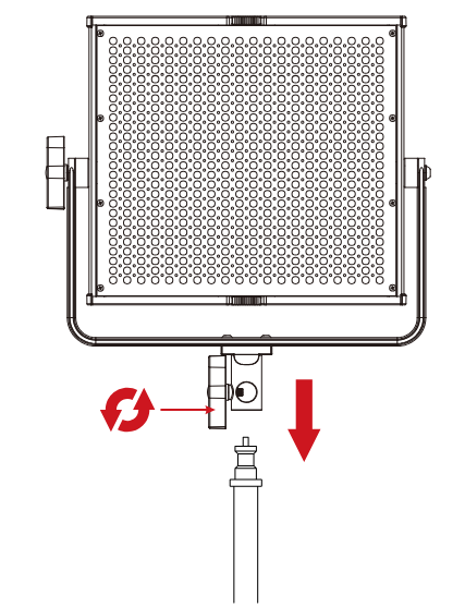 GVM-520LS Photography Lights- INSTALLATION METHOD