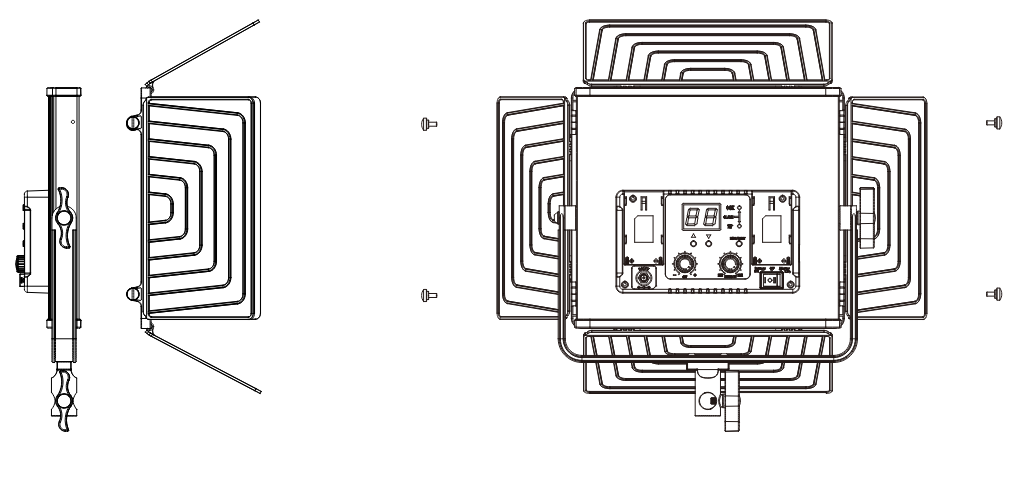 GVM-520LS Photography Lights- Light control folding