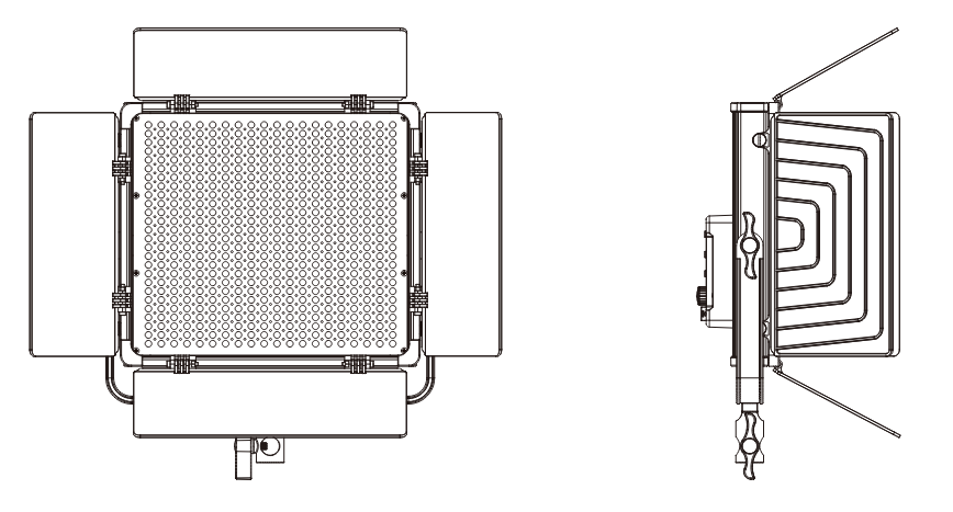 GVM-520LS Photography Lights- Light control folding