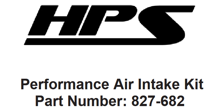 HPS 827-682 Performance Air Intake Kit - front page
