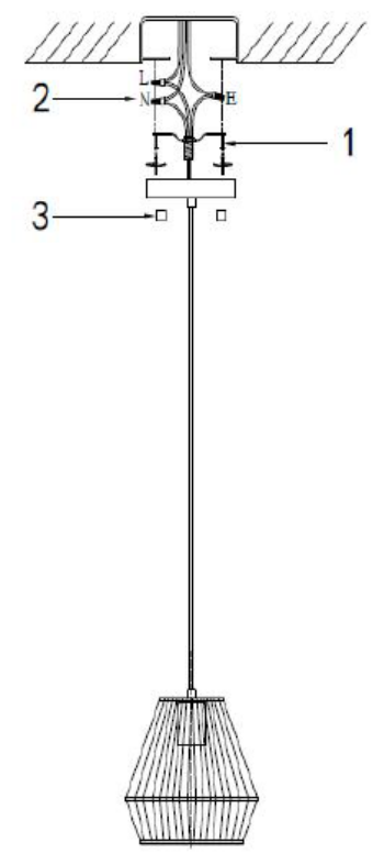 Handcrafted E26 Vintage Hemp Rope Pendant Set= parts or accessories