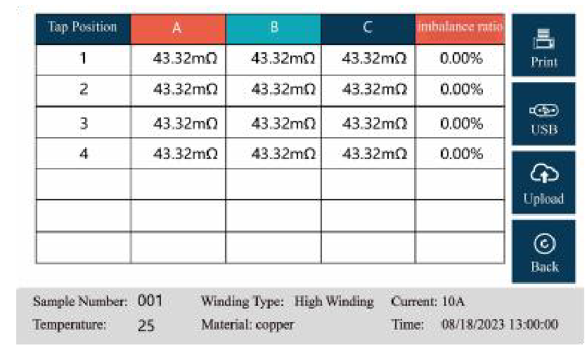 Huazheng HZZH-5 Transformer Parameter Comprehensive Tester- Data Management and Storage