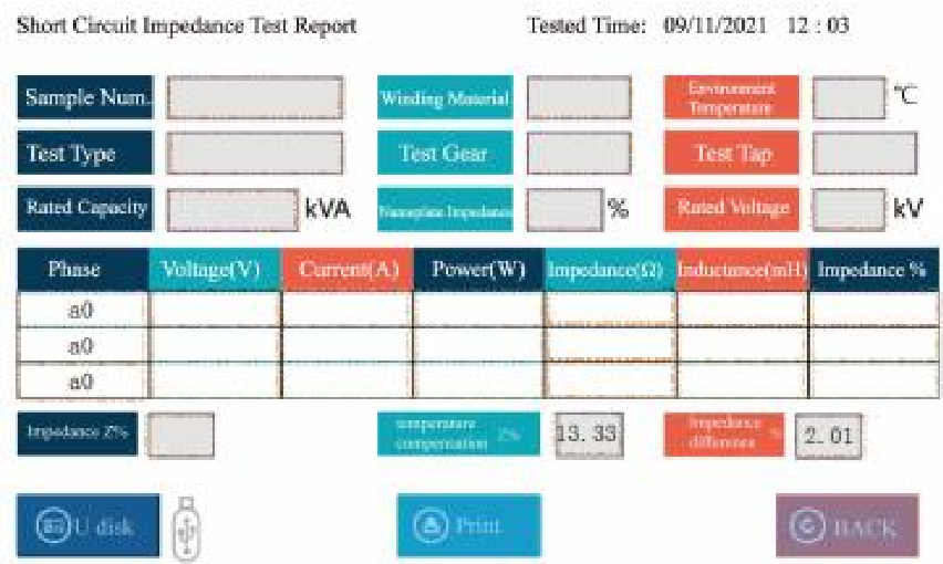 Huazheng HZZH-5 Transformer Parameter Comprehensive Tester- Data Management and Storage