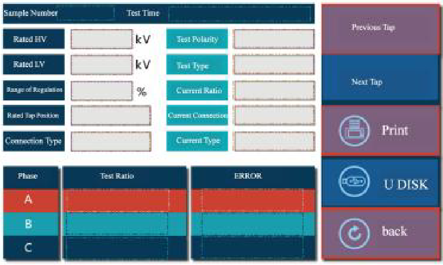 Huazheng HZZH-5 Transformer Parameter Comprehensive Tester- Data Management and Storage