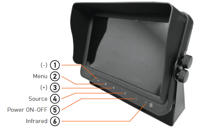 Prorenfort CM-BM0700 Wired Monitor Quad Split Screen - Monitor Specifications