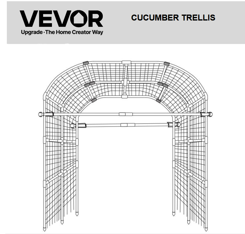 VEVOR TP-160-2 Cumber Trellis- CUCUMBER TRELLIS