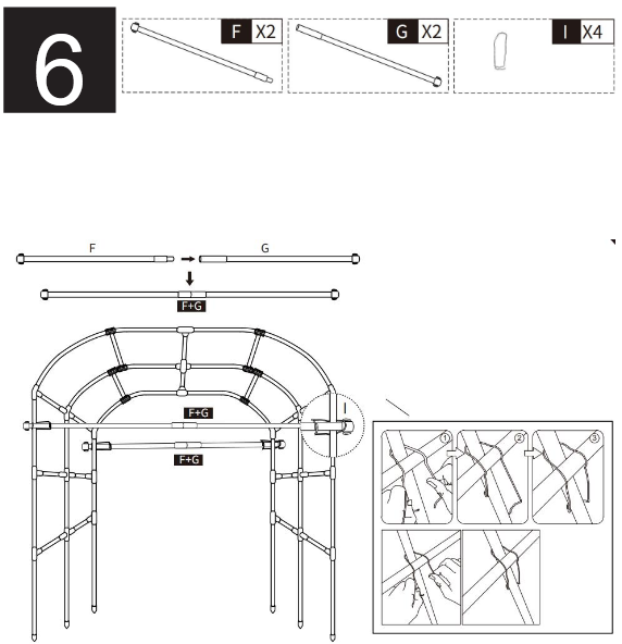 VEVOR TP-160-2 Cumber Trellis- Installation Procedure