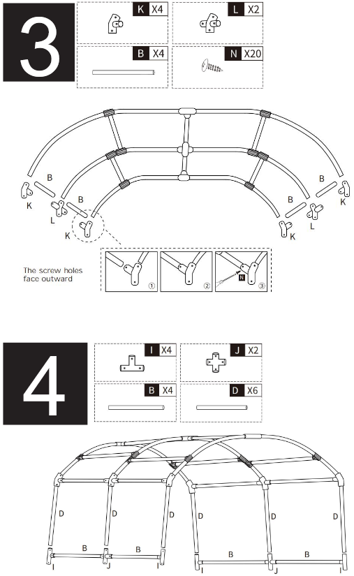 VEVOR TP-160-2 Cumber Trellis- Installation Procedure
