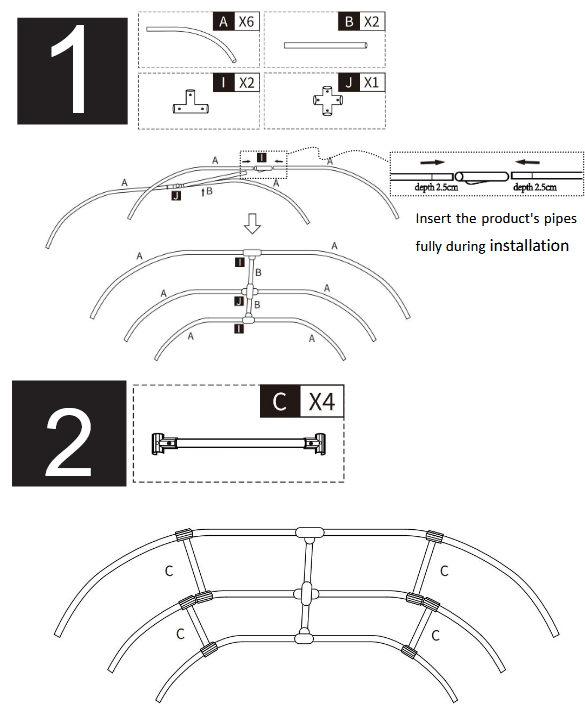 VEVOR TP-160-2 Cumber Trellis- Installation Procedure