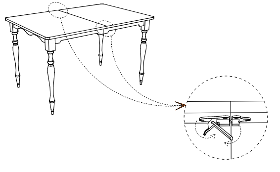 Wayfair hbig3669,FLS4 Florencja Extendable Dining Table - STEP 1