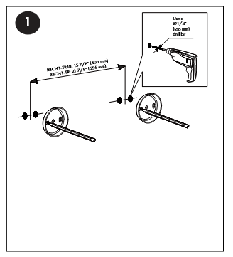 ZLINE RBCN1 Series Palisades Bath Accessories - INSTALLATION