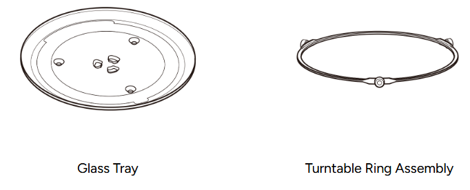 kogan KAGMA45INMA 45L Inverter Microwave with Mirror Finish - Components