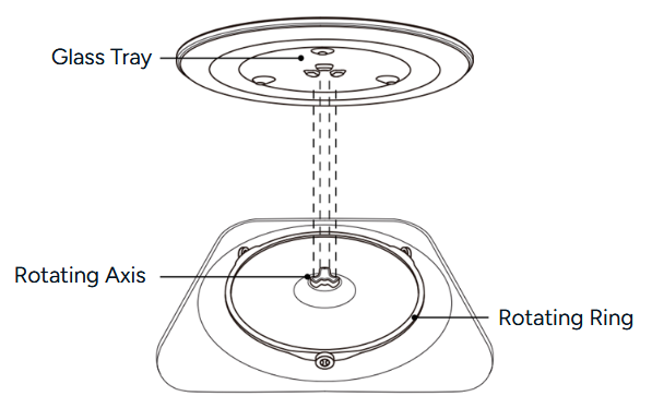 kogan KAGMA45INMA 45L Inverter Microwave with Mirror Finish - Rotating Ring