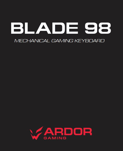 ARDOR GAMING AG-ODM-B98-RED-B Mechanical Gaming Keyboard