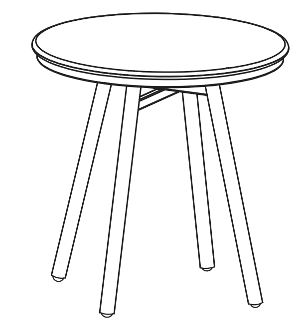 StyleWell FCS80524-ST Springdale 3PC Chat Set - Assembly