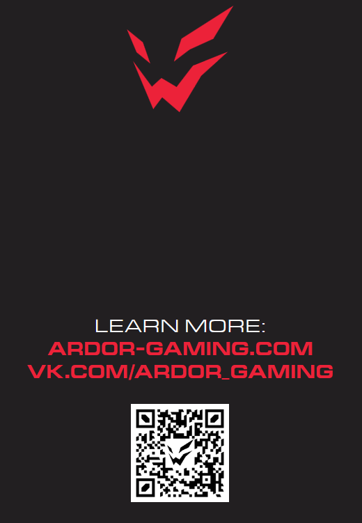 ARDOR GAMING AG-ODM-B98-RED-B Mechanical Gaming Keyboard-Back page and logo