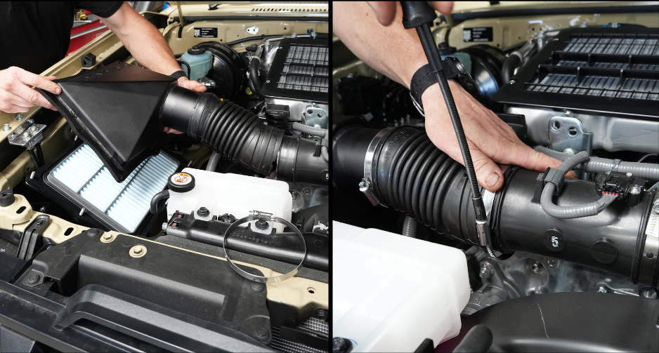 GTURBO VDJ70 Airbox Power Pipe - install steps