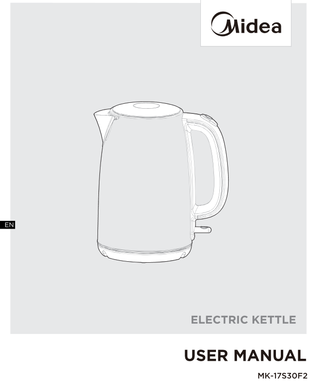 Midea MK-17S30F Electric Kettle User Manual