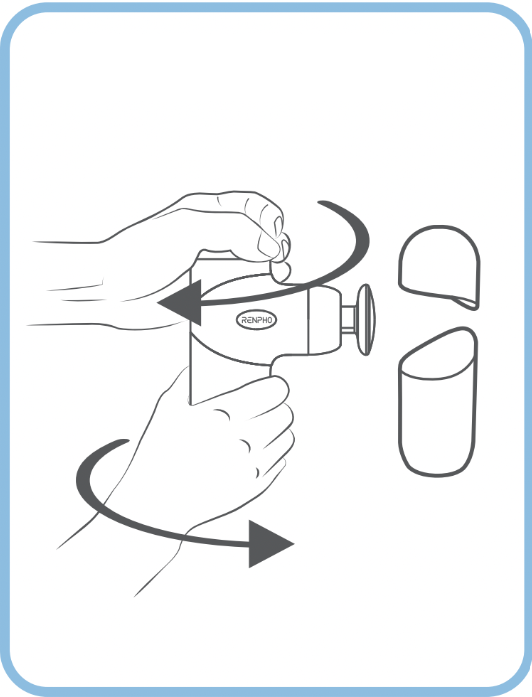 RENPHO WMG10 Mini Thermal Massage Gun-Replacing the Casing