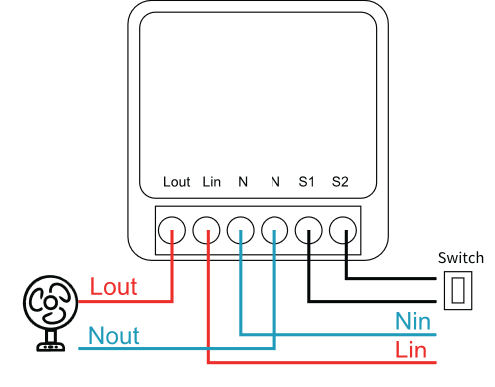 WiFi+RF433 Smart Switch use manual- The wiring diagram to connect the electrical applian