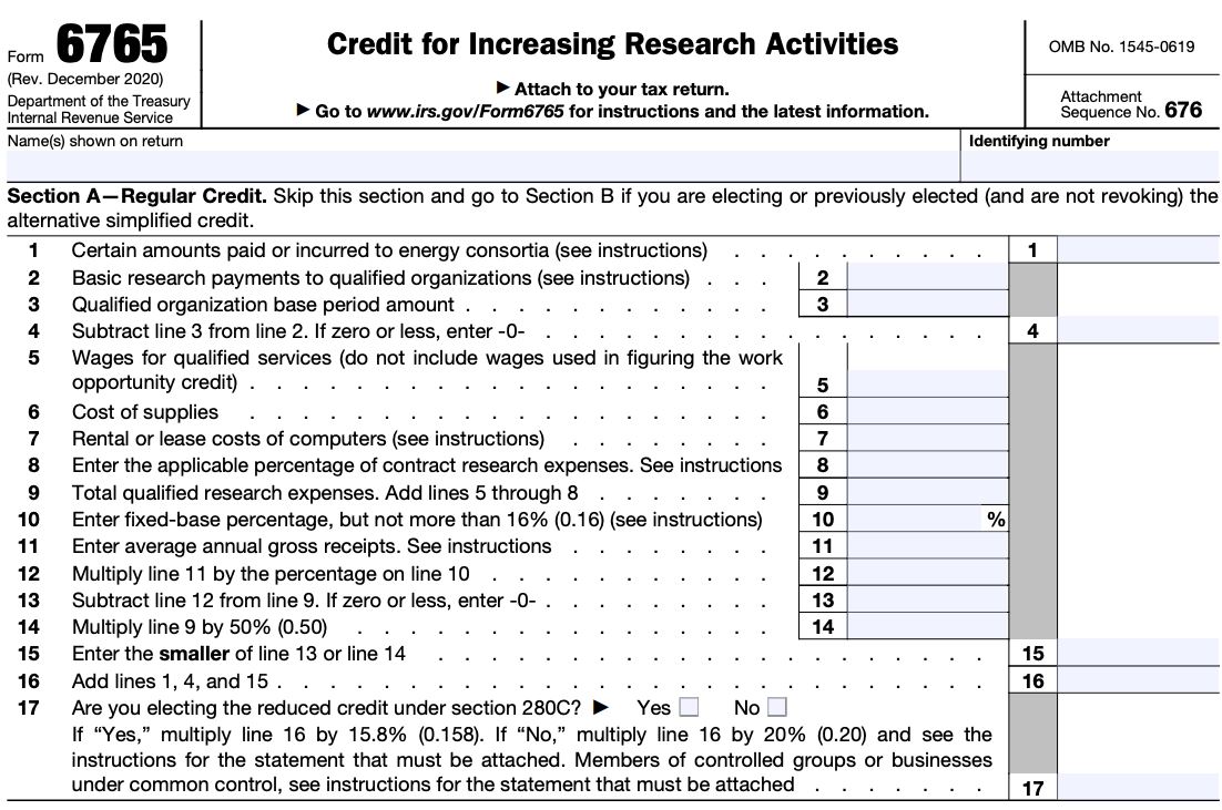 Internal Revenue Service Form 6765 Instructions - Featured image